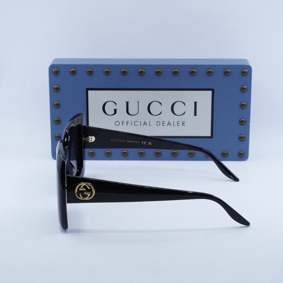 Gucci GG0896S 001 Square Sunglasses - Black/Grey - Picture 5 of 10